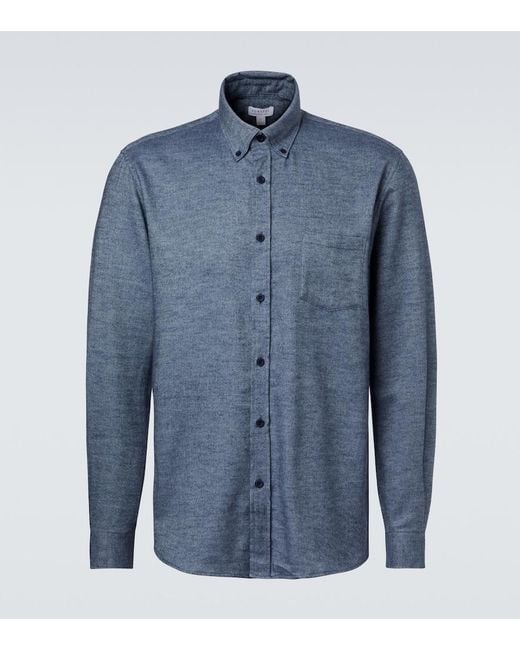 Camicia di Sunspel in Blue da Uomo