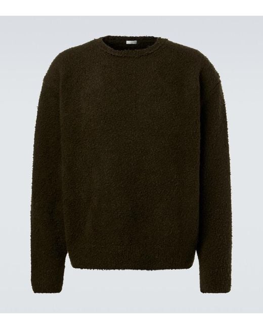 A.PRESSE Green Cashmere-Blend Sweater for men