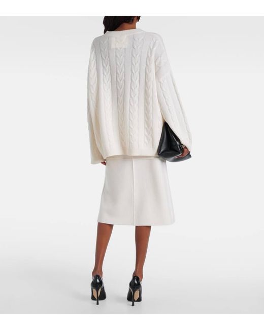 Pullover Vilma in cashmere a trecce di Lisa Yang in White