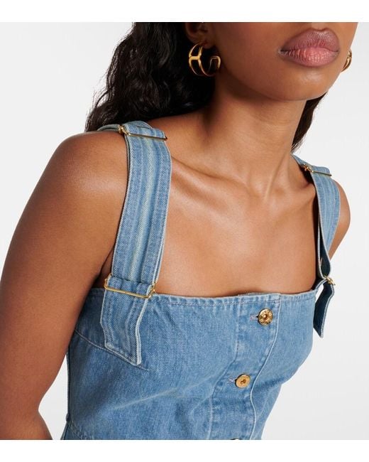Patou Blue Denim Midi Dress