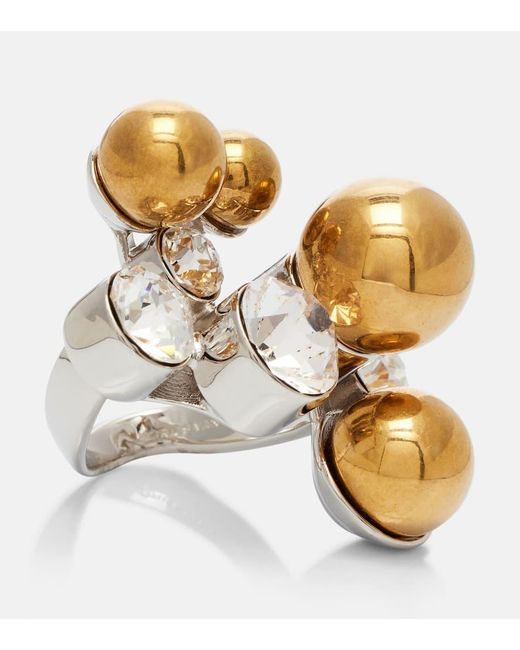 Dries Van Noten Metallic Embellished Ring