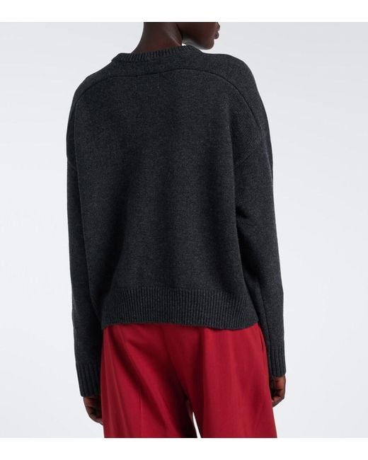 Loulou de Saison Black Breha Wool And Cashmere Sweater