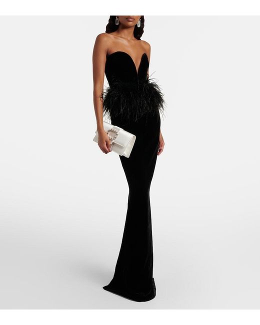 Manolo Blahnik Natural Maycapjou Embellished Satin Clutch