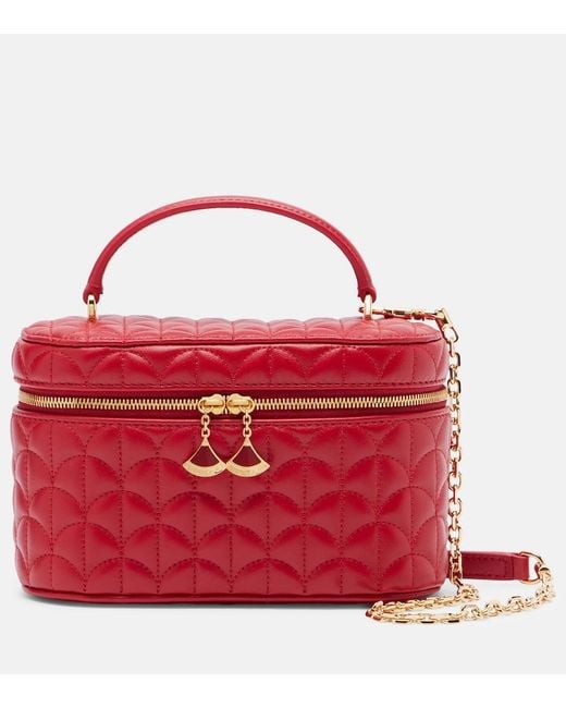 BVLGARI Red Divas' Dream Small Leather Vanity Bag