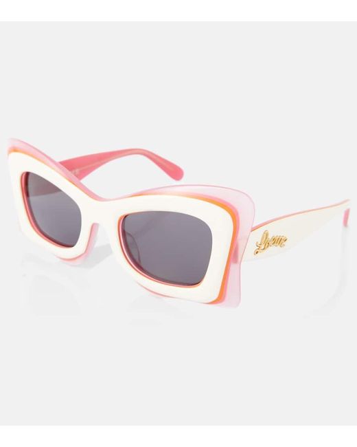 Gafas de sol cuadradas Paula's Ibiza Loewe de color Pink