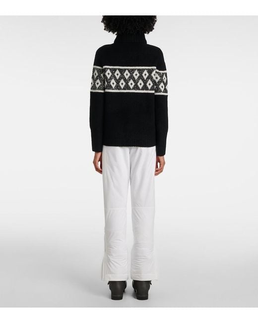 Bogner Black Uda Sequined Wool-Blend Sweater