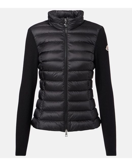 Moncler Black Logo Down Jacket