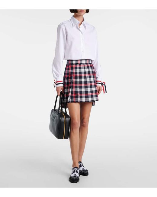 Thom Browne White Cotton Poplin Shirt
