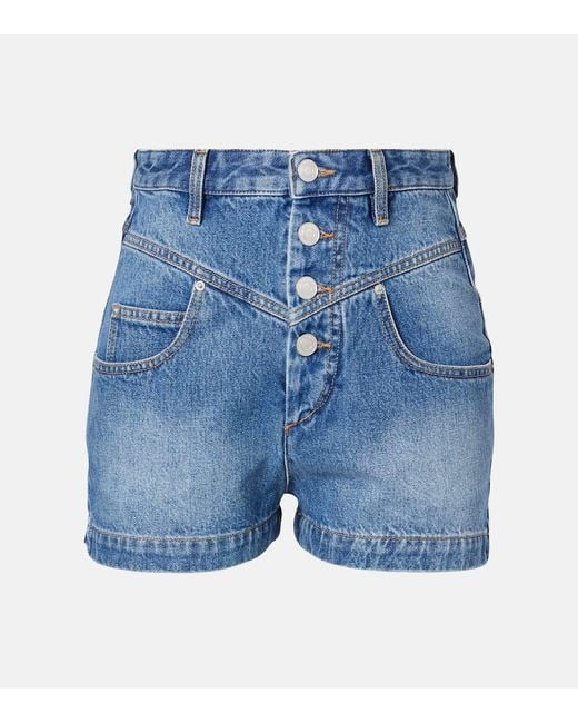 Isabel Marant Blue Denim Shorts