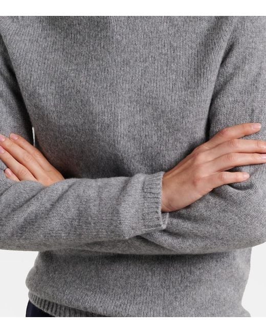 Max Mara Gray Wool And Cashmere-Blend Sweater