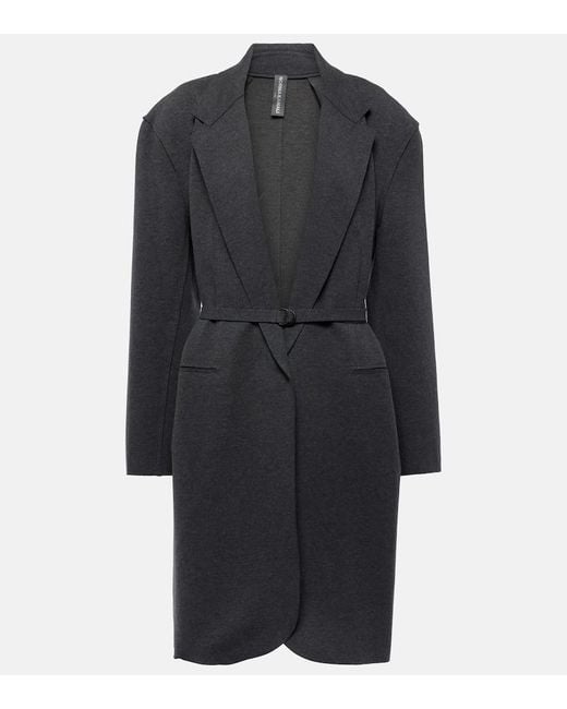 Abrigo Oversized De Mezcla De Algodon Norma Kamali de color Black