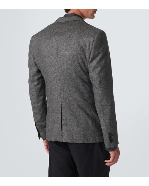 Dolce & Gabbana Gray Wool-Blend Suit Jacket for men