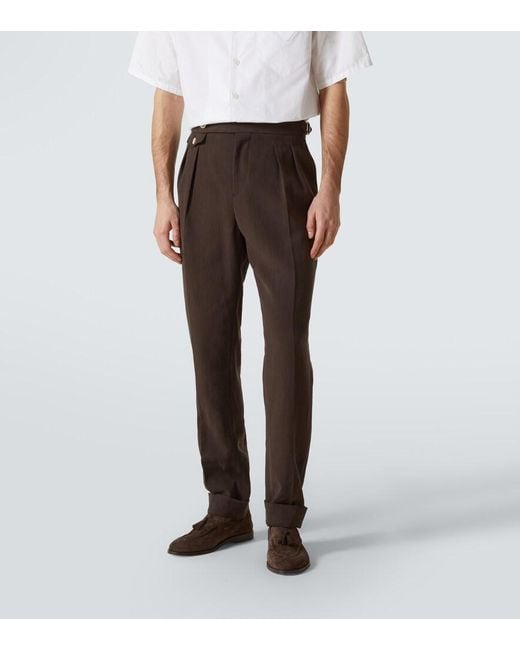 Brunello Cucinelli Brown Leisure Fit Suit Dresses for men
