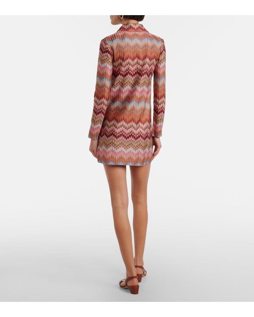 Missoni Red Zigzag Minidress