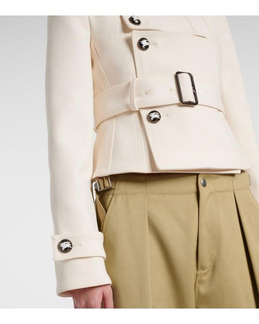 Burberry Natural Belted Cutout Jacket