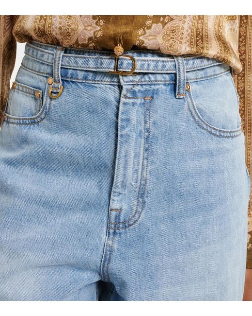 Zimmermann Blue Indra Wide-Leg Jeans