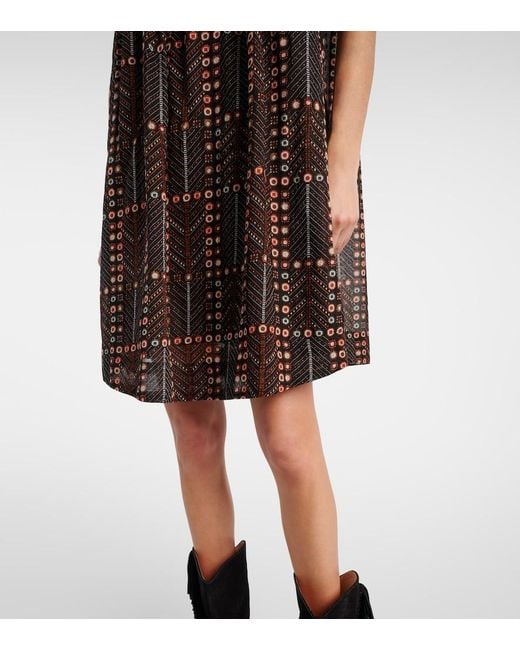 Isabel Marant Black Leazali Cotton Minidress