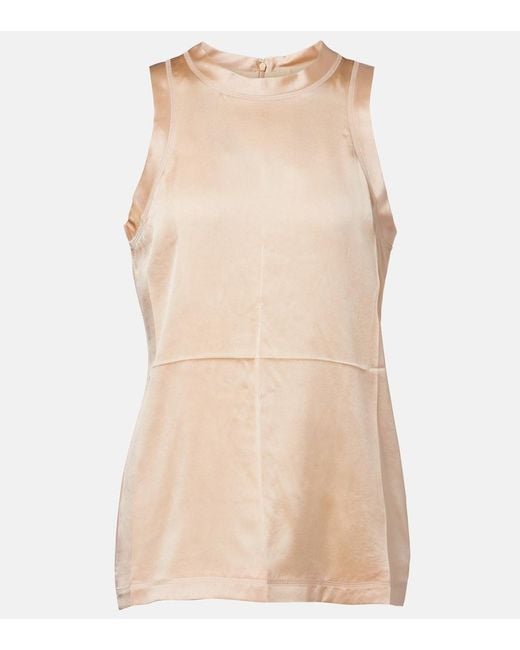 Phoebe Philo Natural Silk-Blend Top