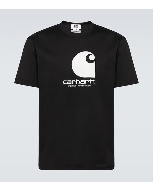 X Carhartt camiseta de algodon con logo Junya Watanabe de hombre de color Black