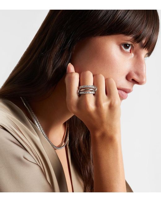 Anillo Juno de oro de 18 ct con diamantes Spinelli Kilcollin de color Metallic