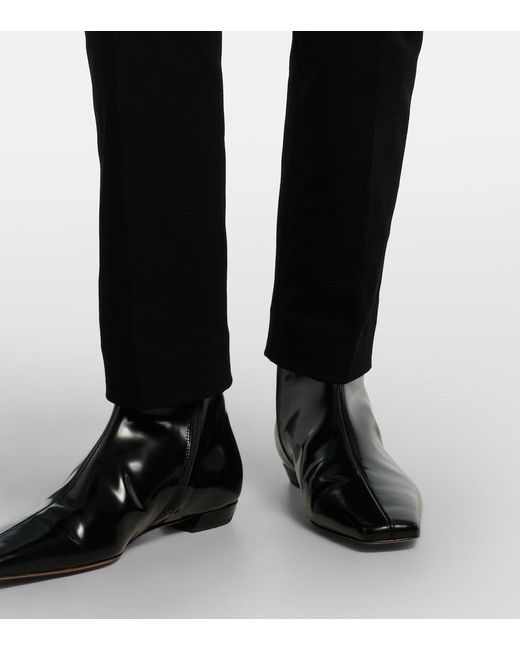 Joseph Blue Coleman Cotton-Blend Gabardine Slim Pants