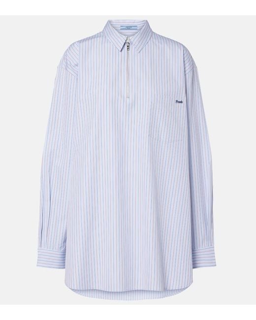 Camicia Oversize di Prada in Blue