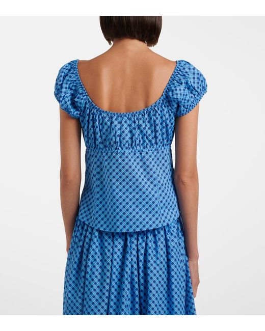 Montce Blue Millie Plaid Cotton Top