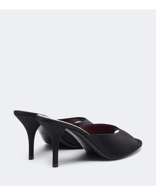 Magda Butrym Black Satin Mules