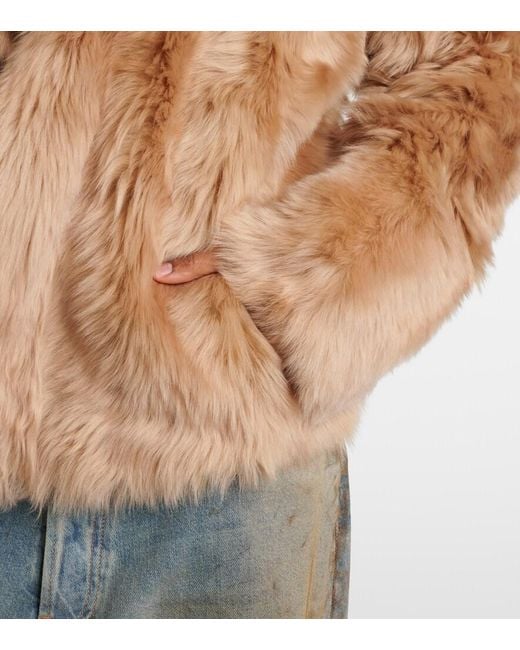 Yves Salomon Natural Shearling Jacket