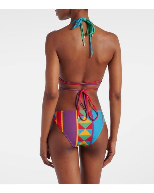 Braga De Bikini Paula's Ibiza Estampada Loewe de color Blue