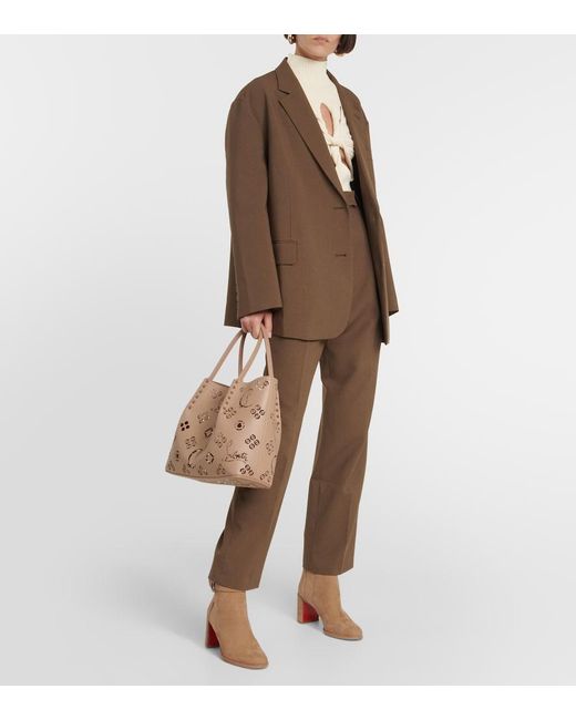 Christian Louboutin Brown Cl Chelsea Booty 70 Leather Heeled Chelsea Boots