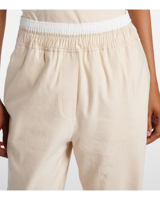 Jonathan Simkhai Natural Bristol Linen-Blend Wide-Leg Pants