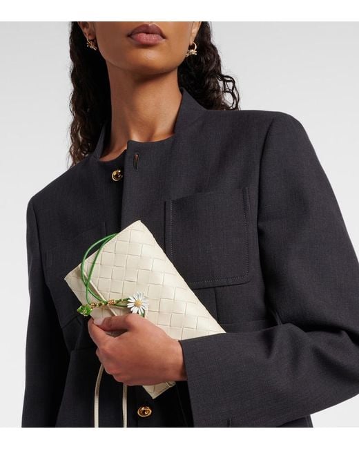 Bottega Veneta Natural Andiamo Daisy Leather Shoulder Bag