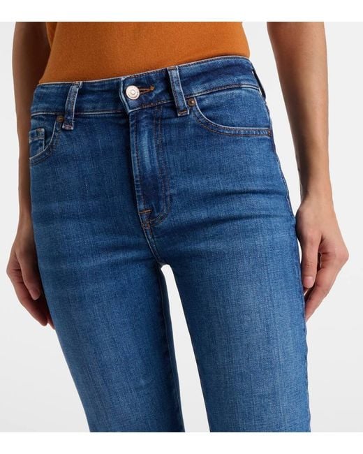 7 For All Mankind Blue Jeans Leggy Bootcut