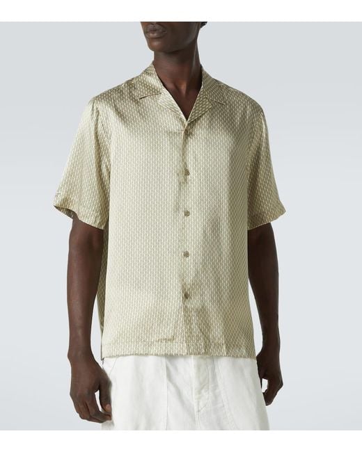 Camicia Bowling Roberto di Frescobol Carioca in Natural da Uomo
