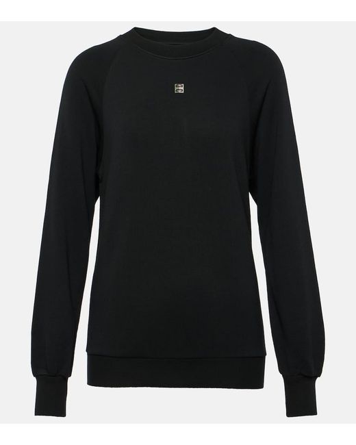 Sudadera de forro polar de algodon Givenchy de color Black
