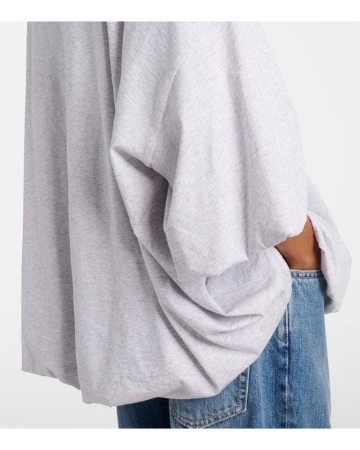 Top De Jersey De Algodon Acne de color White