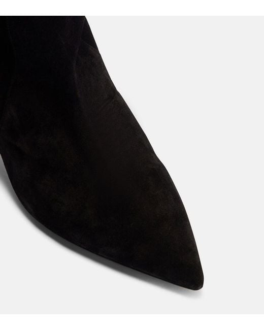 Paris Texas Black 60 Suede Knee-High Boots