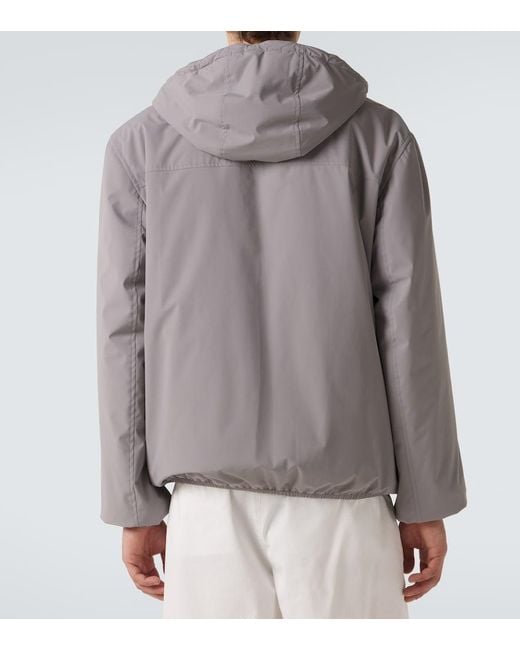 Brunello Cucinelli Purple Technical Puffer Jacket for men