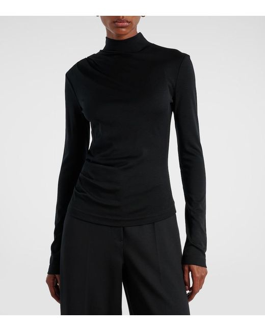 Max Mara Black Wool Turtleneck Sweater