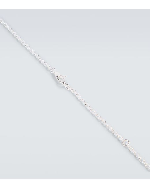 Gucci Halskette Interlocking G Aus Sterlingsilber in White für Herren