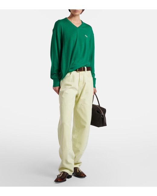 Agolde Natural Laria Pieced Tapered Jeans