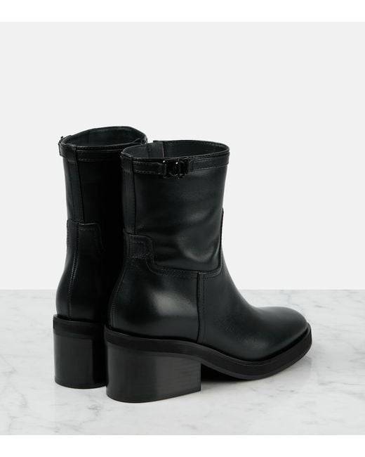 Jimmy Choo Black Yasmin 70 Leather Ankle Boots