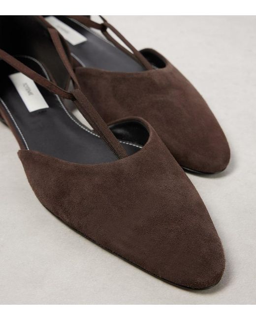 PRA 26SS Ballet Flat Brown Suede 592398 main image 0