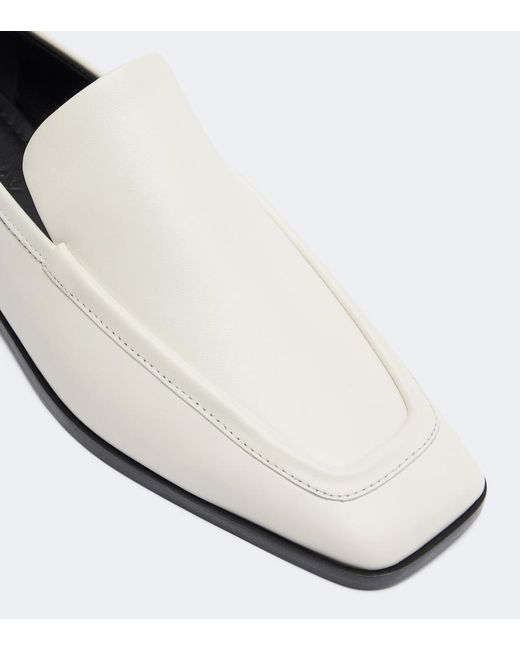 A.Emery White Lane Leather Loafers