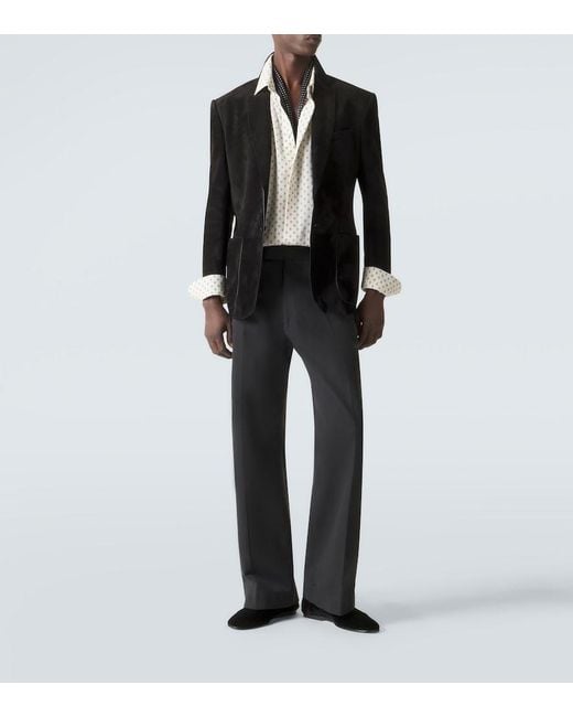 Tom Ford Black Suede Blazer for men