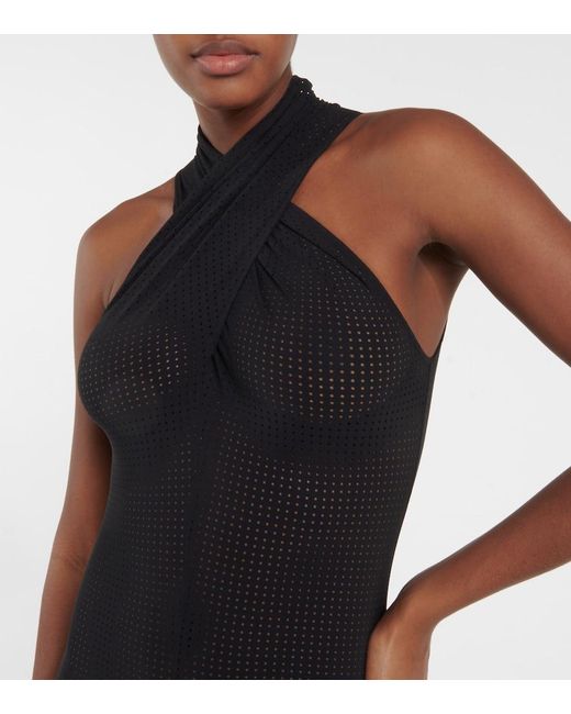 Alaïa Blue Halterneck Jumpsuit