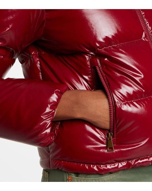 Moncler Red Niveole Down Jacket