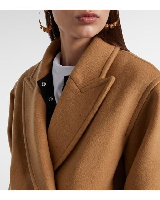 Isabel Marant Brown Jacke Winry Aus Wolle Und Kaschmir