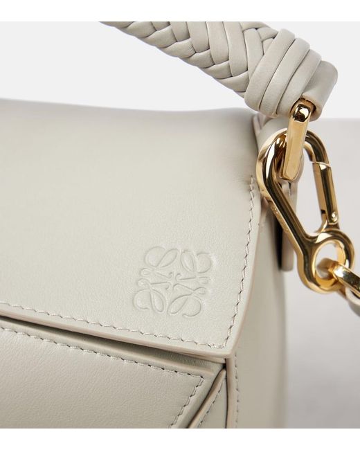 Borsa A Spalla Puzzle Small di Loewe in White